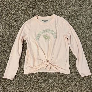 Abercrombie kids light pink long sleeves.